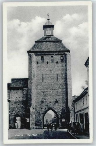 Bernau Tor Fußgänger Uhr