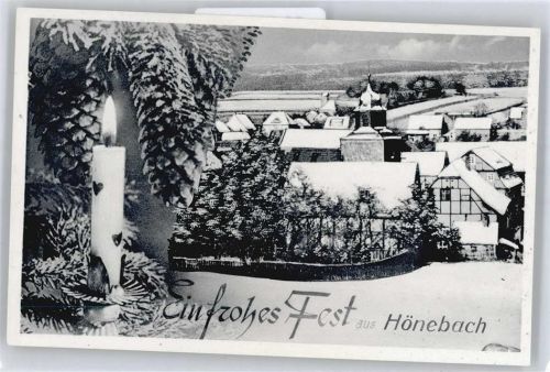 Hönebach Winter-Karte