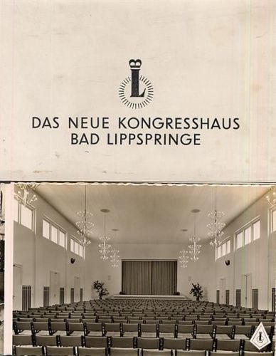 Bad Lippspringe 3 Foto-Karten neues Kongresshaus