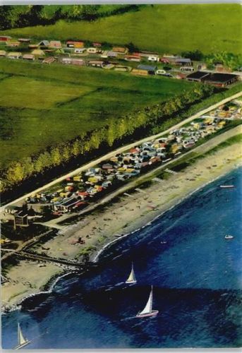 Vogelsang Fliegeraufnahme Meer Strand Camping