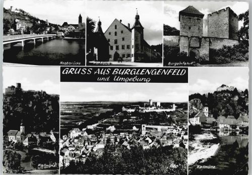 Burglengenfeld Rathaus Fluss Brücke Gesamtansicht
