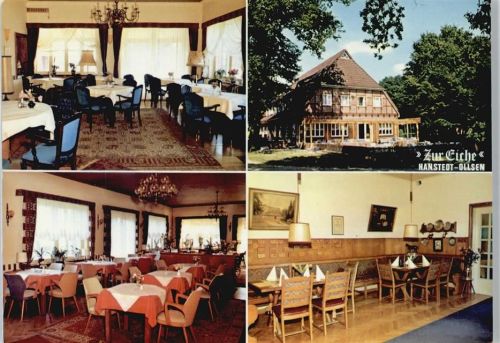 Hanstedt Gasthaus zur Eiche Baum Stuhl Tisch