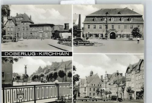 Doberlug-Kirchhain Bahnhof, Rathaus, Rautenstock