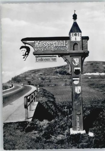 Endingen Wegweiser Berg Straße