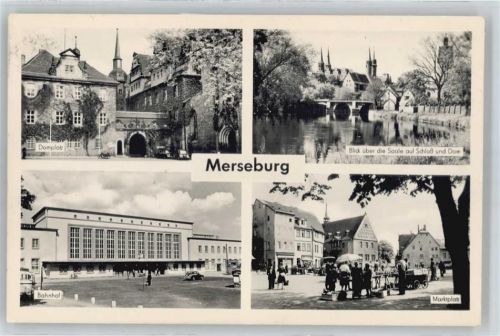 Merseburg Domplatz, Bahnhof, Marktplatz, Schloß