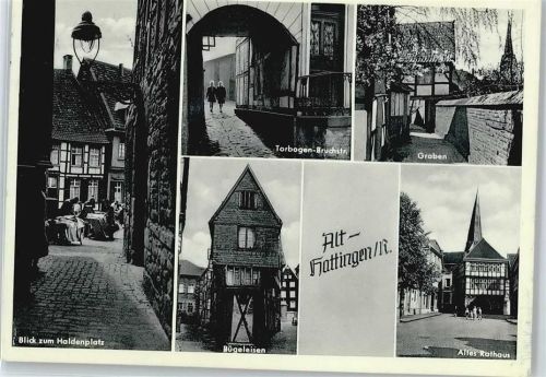 Hattingen Rathaus Fußgänger Tor Platz