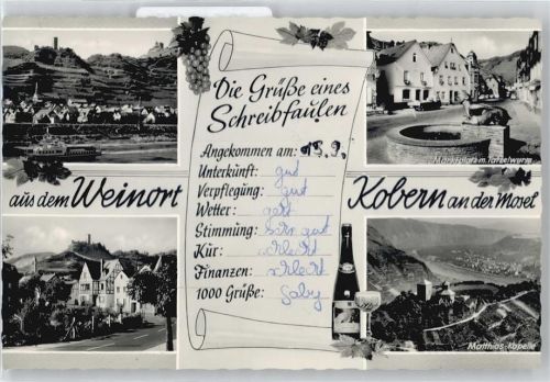 56299 W5405 Kobern - Marktplatz, Tatzelwurm, Matthias-Kapelle