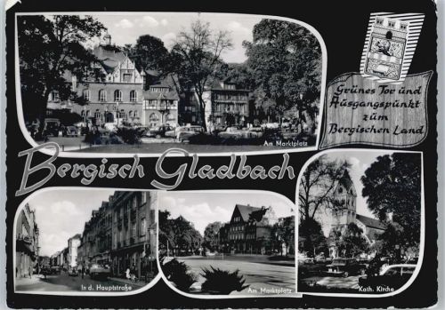 51427 W5060 Bergisch Gladbach - Marktplatz, Hauptstraße, Kirche