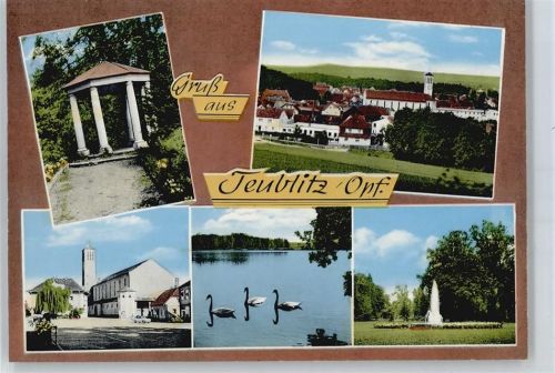 Teublitz See Schwan Brunnen Pavillon