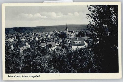 Rengsdorf Ortsansicht mit Kirche