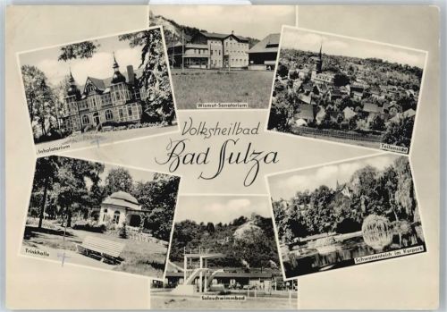 Bad Sulza Inhalatorium, Trinkhalle, Soleschwimmbad, Schwanenteich