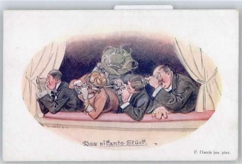 F.Gareis , das pikante Stück , Humor , Fernglas