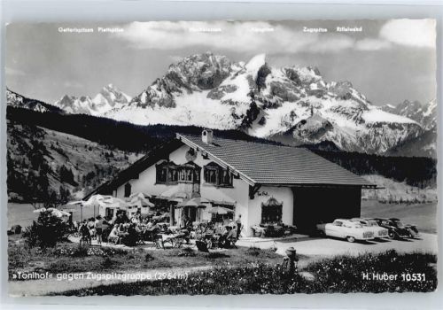 Mittenwald gel. 15.06.59, Tonihof-Café-Restaurant-Pension Bes. W. Plenk