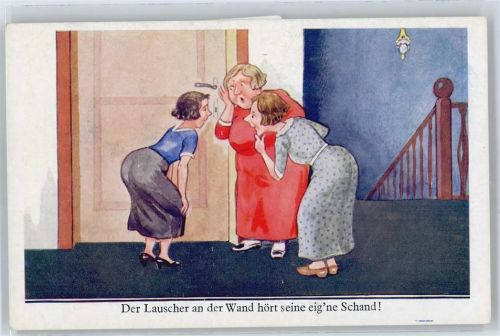 Lauscher an der Wand