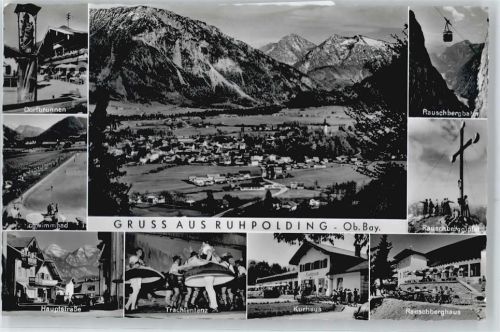 Ruhpolding Trachten, Hauptstraße, Schwimmbad, Rauschberghaus