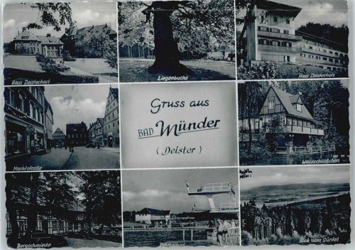 Bad Münder Markstraße, Haus Deisterhort, Haus Deisterholz, Schwimmbad, Waldschlößchen