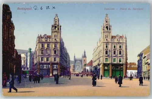 Budapest Platz Fußgänger