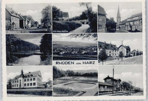 Rhüden Frakfurter Straße, Nette, Teiche, Schule, BAdeanstalt, Bahnhof, Freiheit, Kolonie