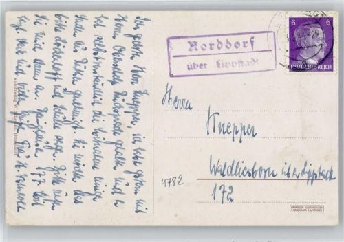 Willingen Landpoststempel Norddorf