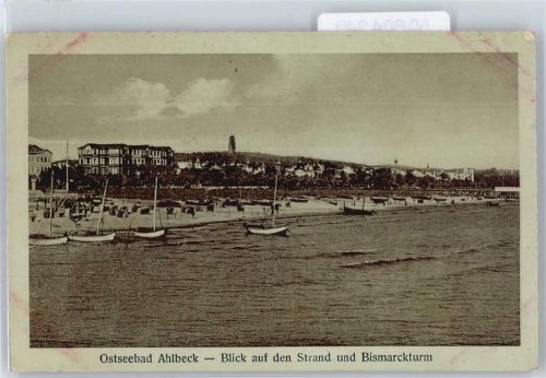 17419 O2252 Seebad Ahlbeck - Bismarckturm, Strand
