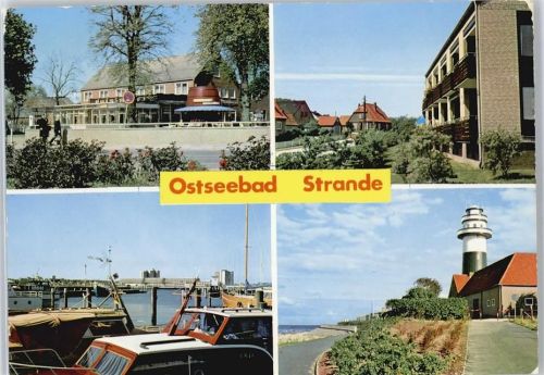 Strande Hafen, Siedlung, Leuchtturm