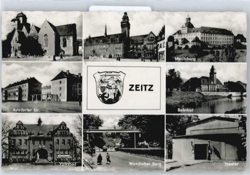 Zeitz Theater, Bahnhof, Moritzburg, Rathaus, Kirche, Aylsdorfer Straße, Volksbad AKU2