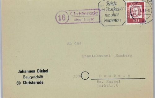 Christerode Landpoststempel