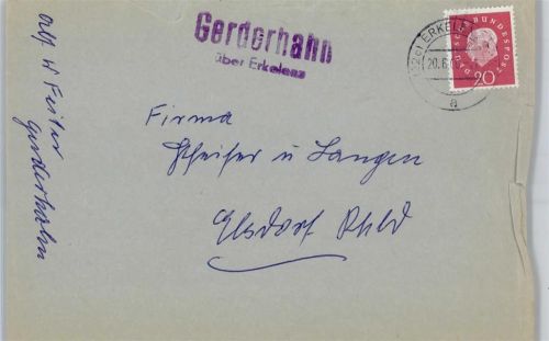 Gerderhahn Landpoststempel