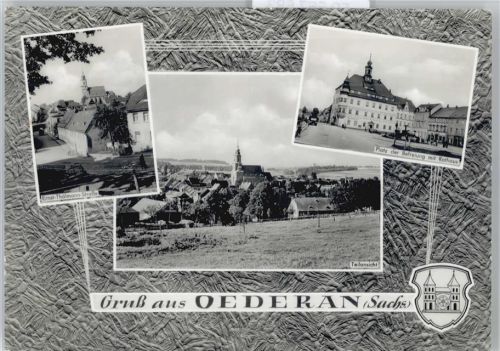 Oederan Platz der Befreiung, Rathaus, Ernst-Thälmann-Straße