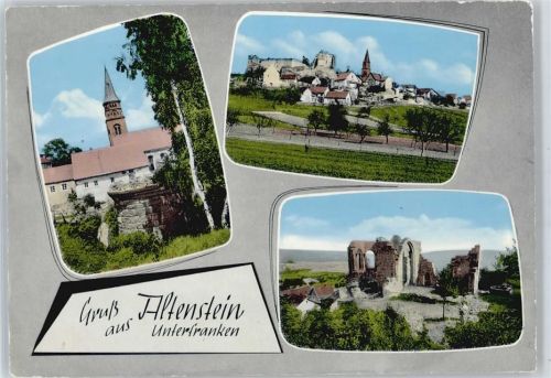 Altenstein Gesamtansicht, Ruine, Kirche