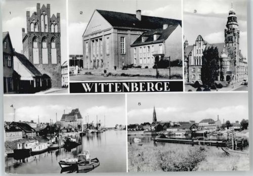 Wittenberge Steintor, Kulturhaus, Rathaus, Hafen