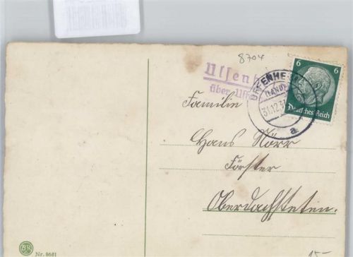 Uffenheim Landpoststempel, Neujahr