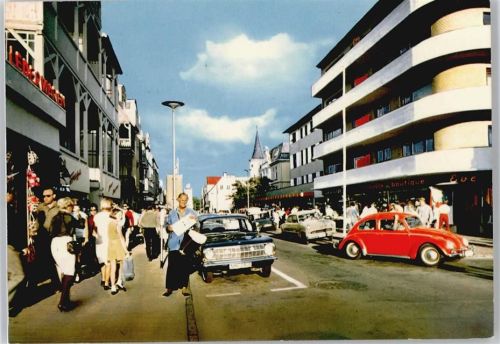 Westerland gel. 22.04.69, Friedrichstrasse, VW Käfer