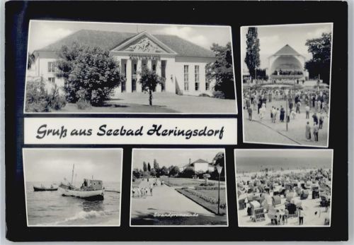 Heringsdorf Strandpromenade, Konzertpavillon, Strand
