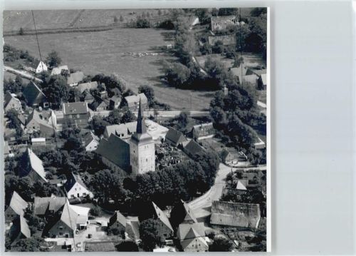 Wremen Foto, Fliegeraufnahme, Kirche
