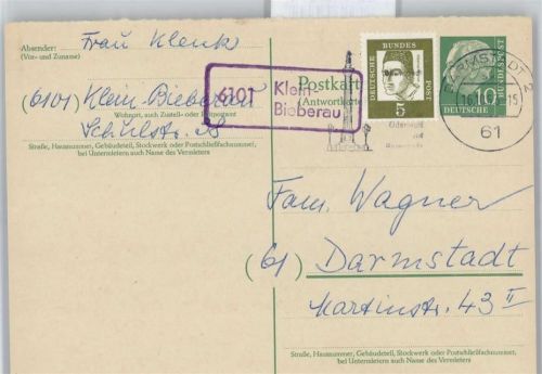 Klein-Bieberau Landpoststempel
