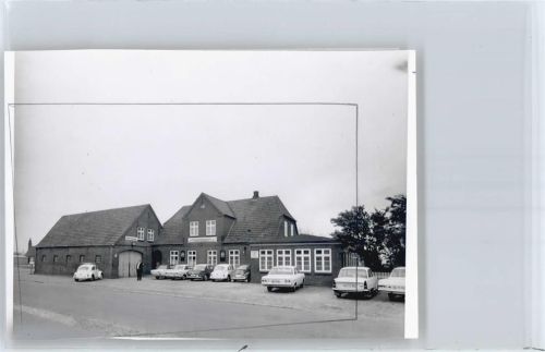 Klanxbüll Foto mit Negativ, Gasthaus, Auto