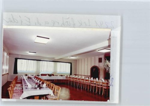 Lexfähre Foto mit Negativ, Gasthaus Zum Alten Fährhaus