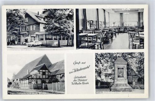 Wiedensahl Gaststätte zur Linde, Wilhelm-Busch-Denkmal, Geburtshaus Wilhelm Busch