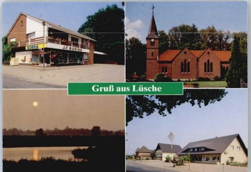 Lüsche Handlung, See, Siedlung, Kirche
