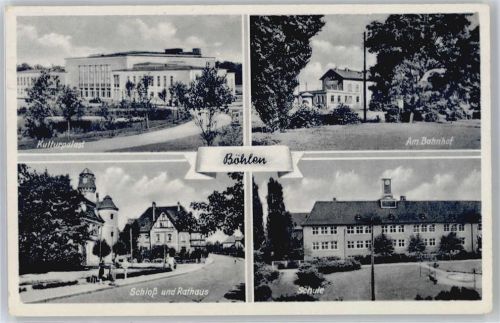Böhlen Kulturpalast, Am Bahnhof, Schloß, Rathaus, Schule