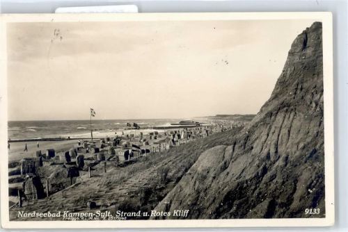 Kampen WK II, Strand, Rotes Kliff
