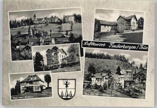 Finsterbergen Gesamtansicht, Haus Hainfels, FDGB-Heim Berghaus, SVK-Erholungsheim