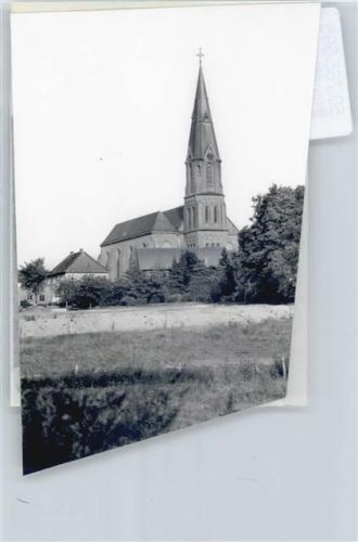 Visbek Foto mit Negativ, Kirche