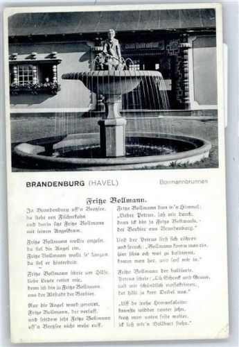Brandenburg Lied AK Fritze Bollmann