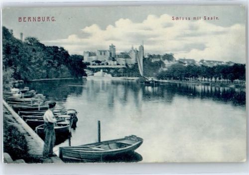 Bernburg Schloß mit Saale