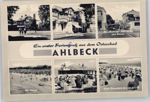 Ahlbeck Strand, Seebrücke, Seestraße, Lindenstraße