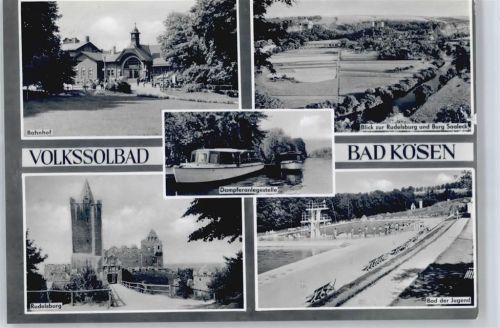 Bad Kösen Bahnhof, Rudelsburg, Schwimmbad, Dampferanlegestelle AKU2