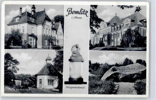 Bomlitz Kriegerdenkmal, Lönsgrab, Bahnhof, Gästehaus, Verwaltungsgebäude