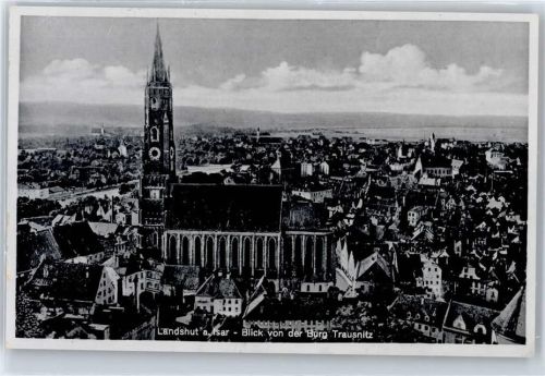 Landshut Blick von der Burg Trausnitz